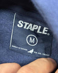 Staple Hoodie "WORLD RENOWN" Navy Used Size M