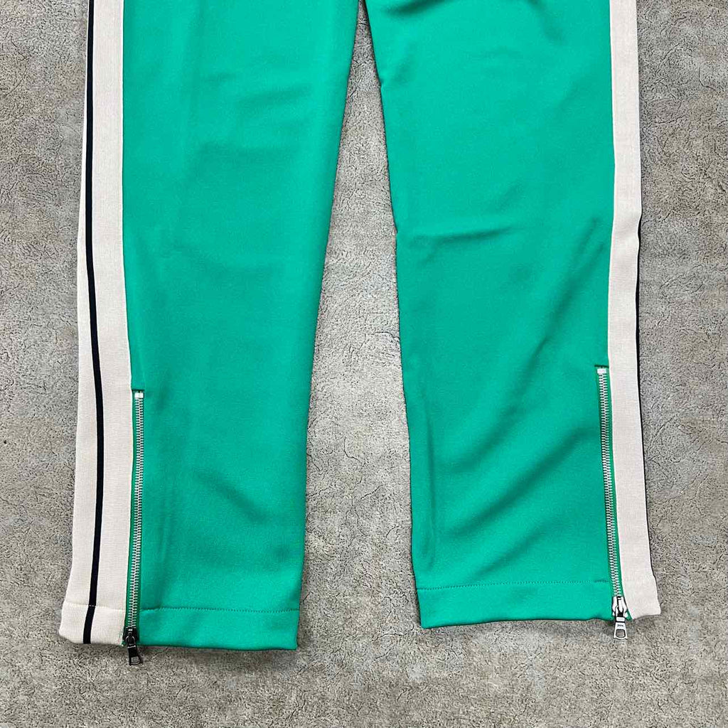 Palm Angels Track Pants "STRIPE" Green New Size XXL