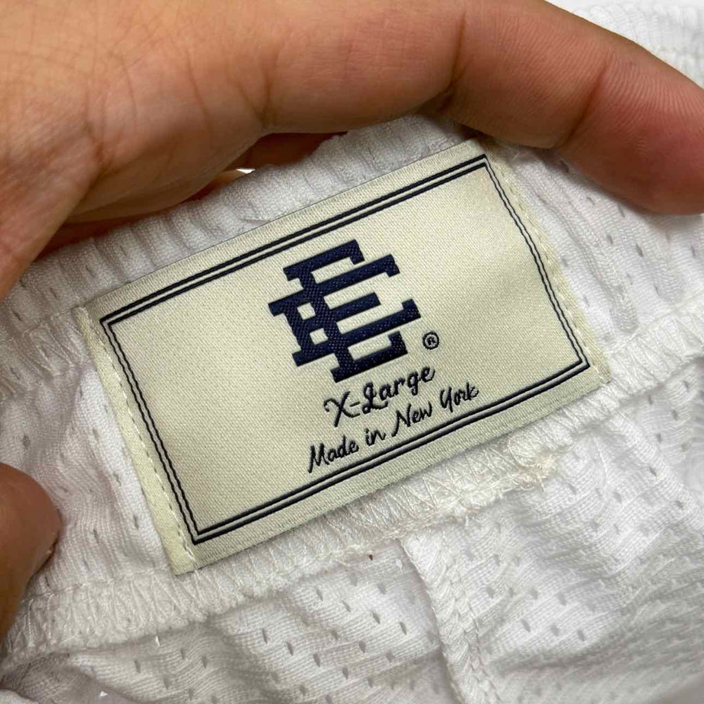 Eric Emanuel Mesh Shorts "KNICKS CHAMPIONSHIP" White New Size XL