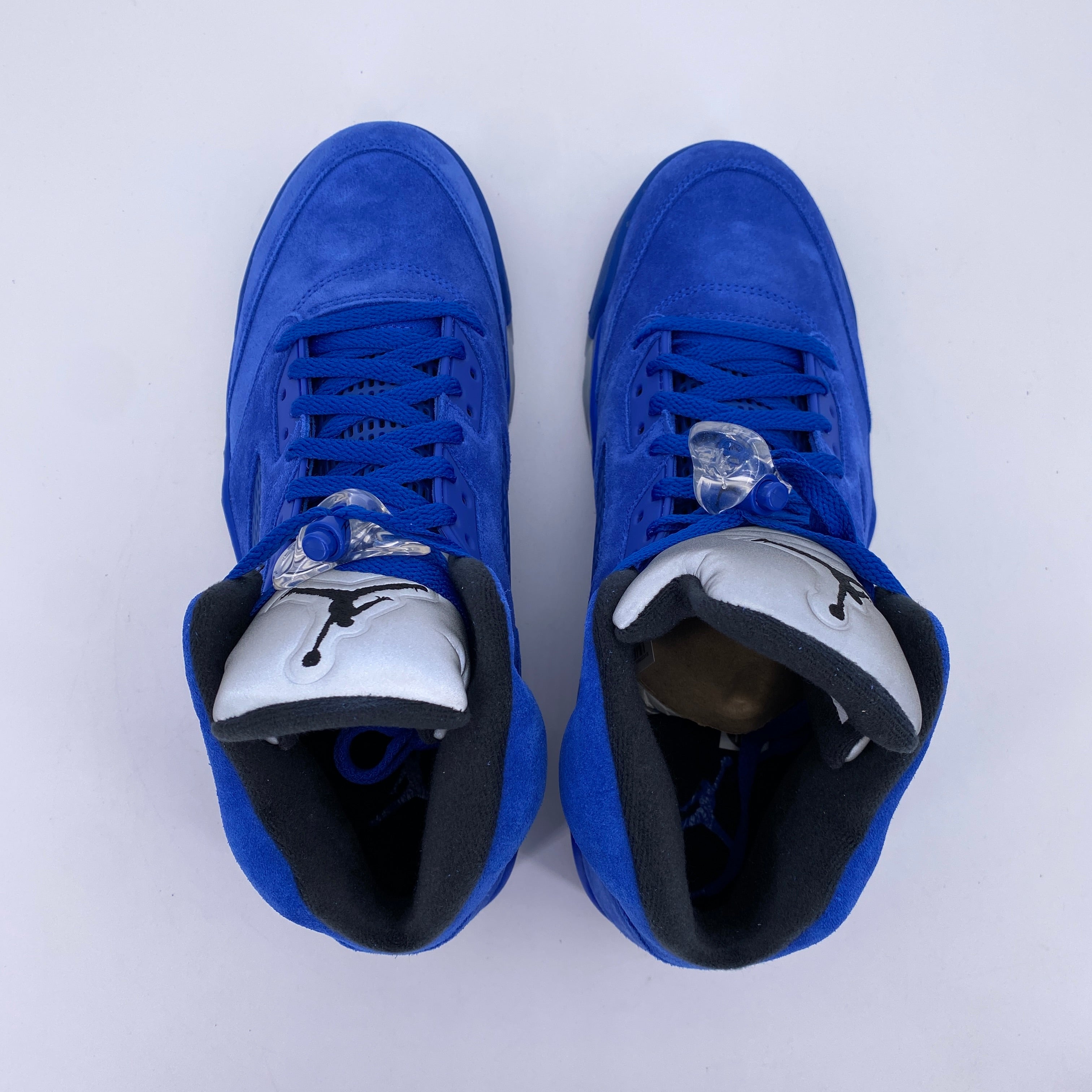 Nike Air Jordan Retro 5 on sale V Royal Blue Suede Size 5Y