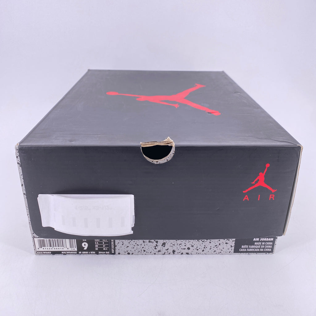 Air Jordan 6 Retro "Black Infrared" 2019 Used Size 9
