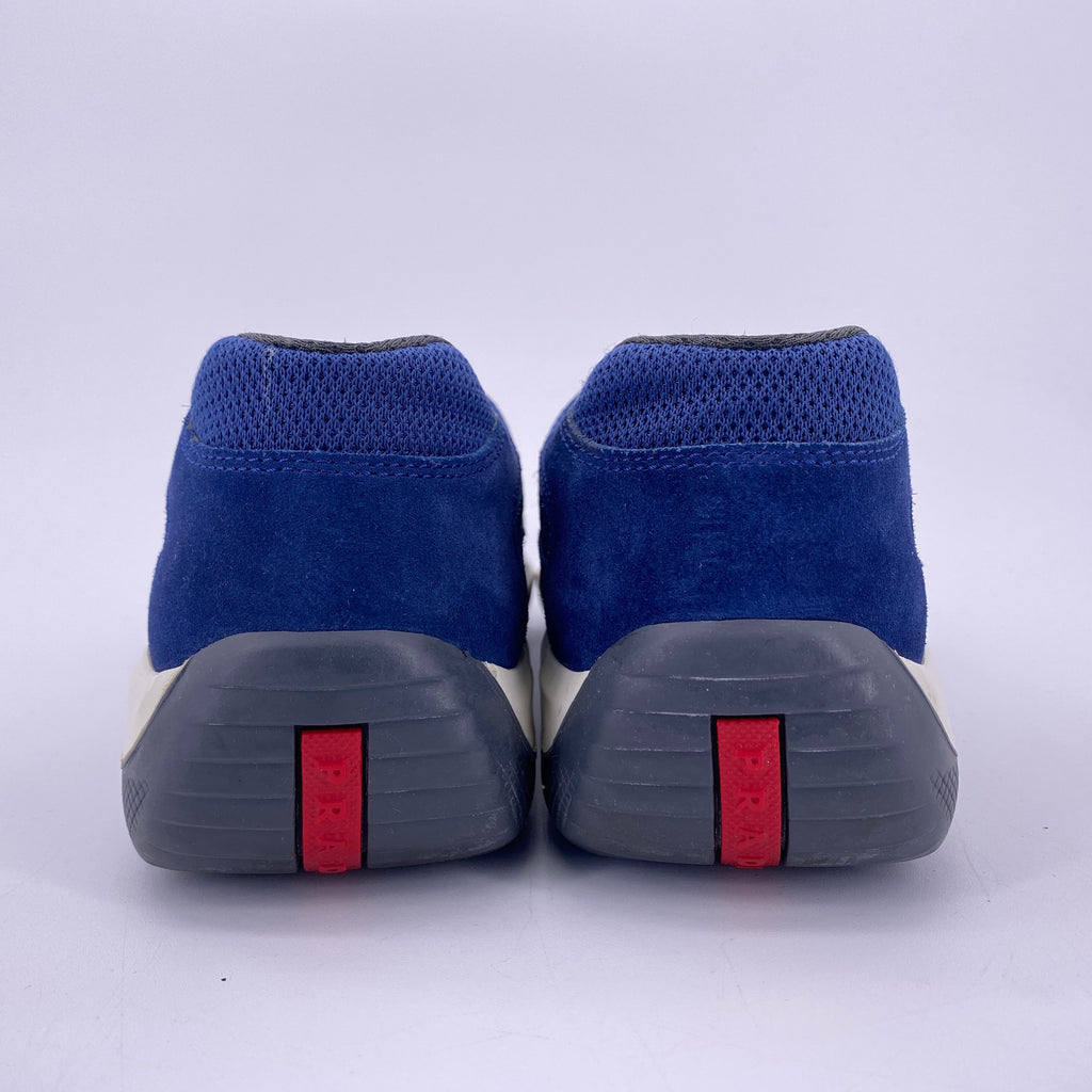 Prada America's Cup "Blue Suede"  Used Size 6 PRADA