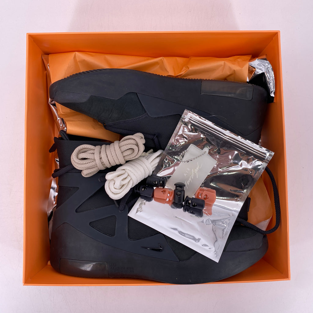 Nike Air Fear of God 1 "Triple Black" 2020 Used Size 11