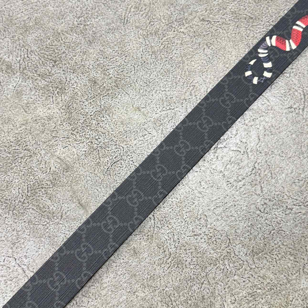 Gucci (W) Belt "SNAKE" New Black Size 28