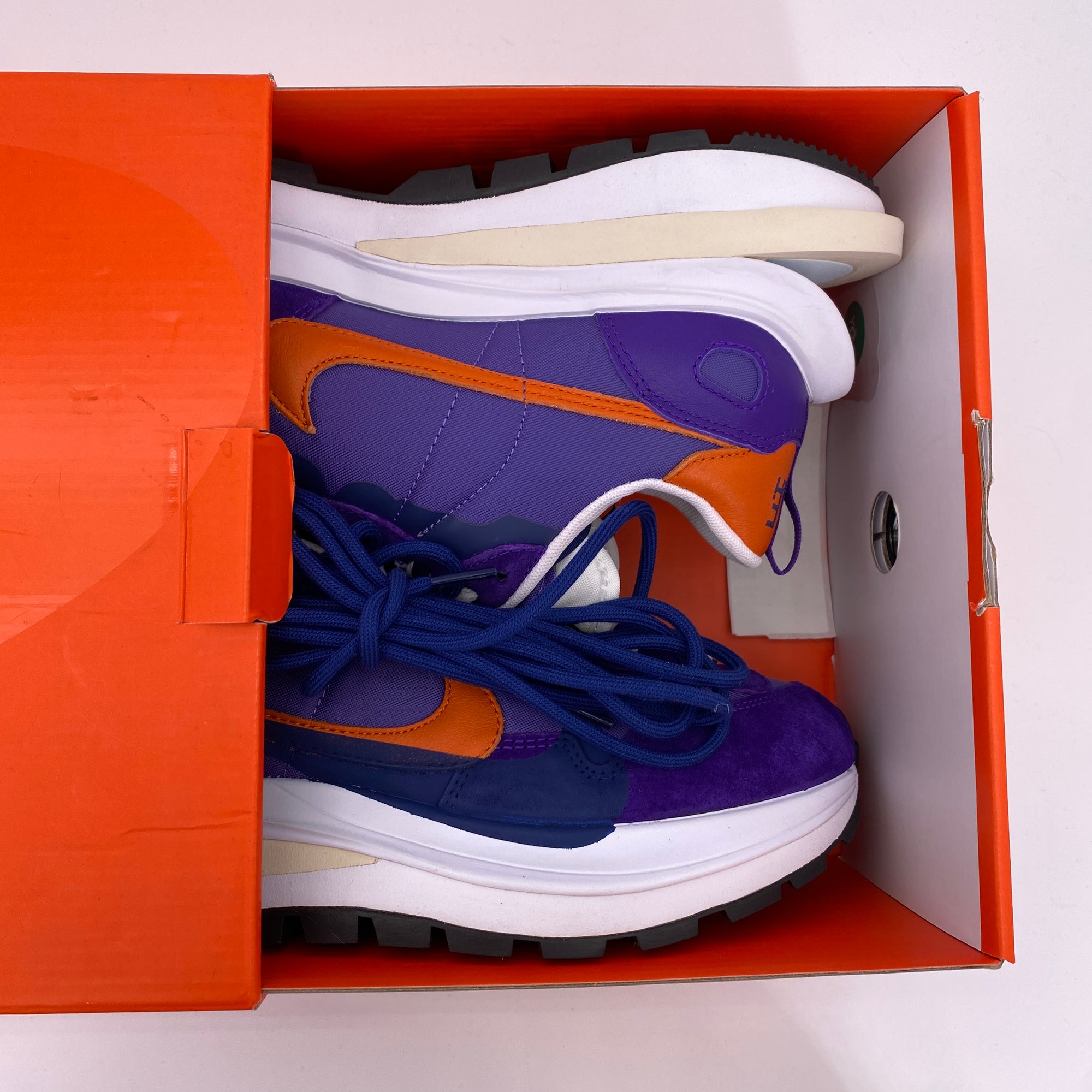 Nike Vaporwaffle / Sacai &quot;Dark Iris&quot; 2021 New Size 9