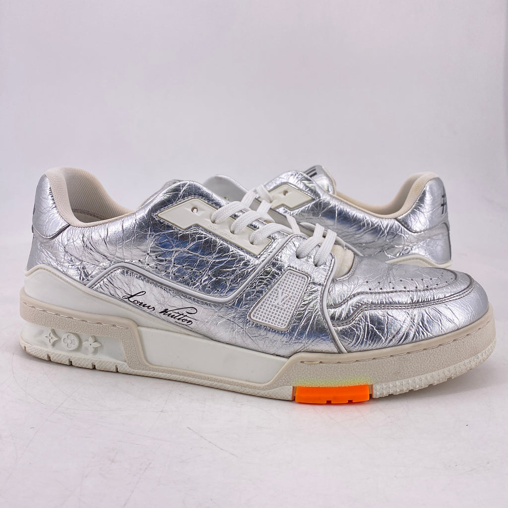 Louis Vuitton Trainer "Silver" 2020 Used Size 8.5LV