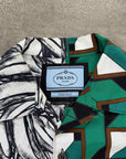 Prada Button Up "SPLIT" Green Used Size XL