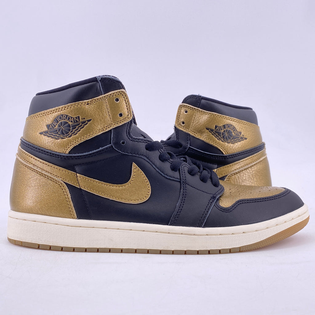 Air Jordan 1 Retro High OG "Black Metallic Gold" 2024 Used Size 10.5