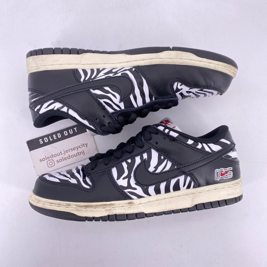Nike SB Dunk Low "Quartersnacks Zebra" 2021 Used Size 5.5