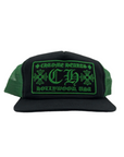 Chrome Hearts Trucker Hat "HOLLYWOOD" Used Green Size OS