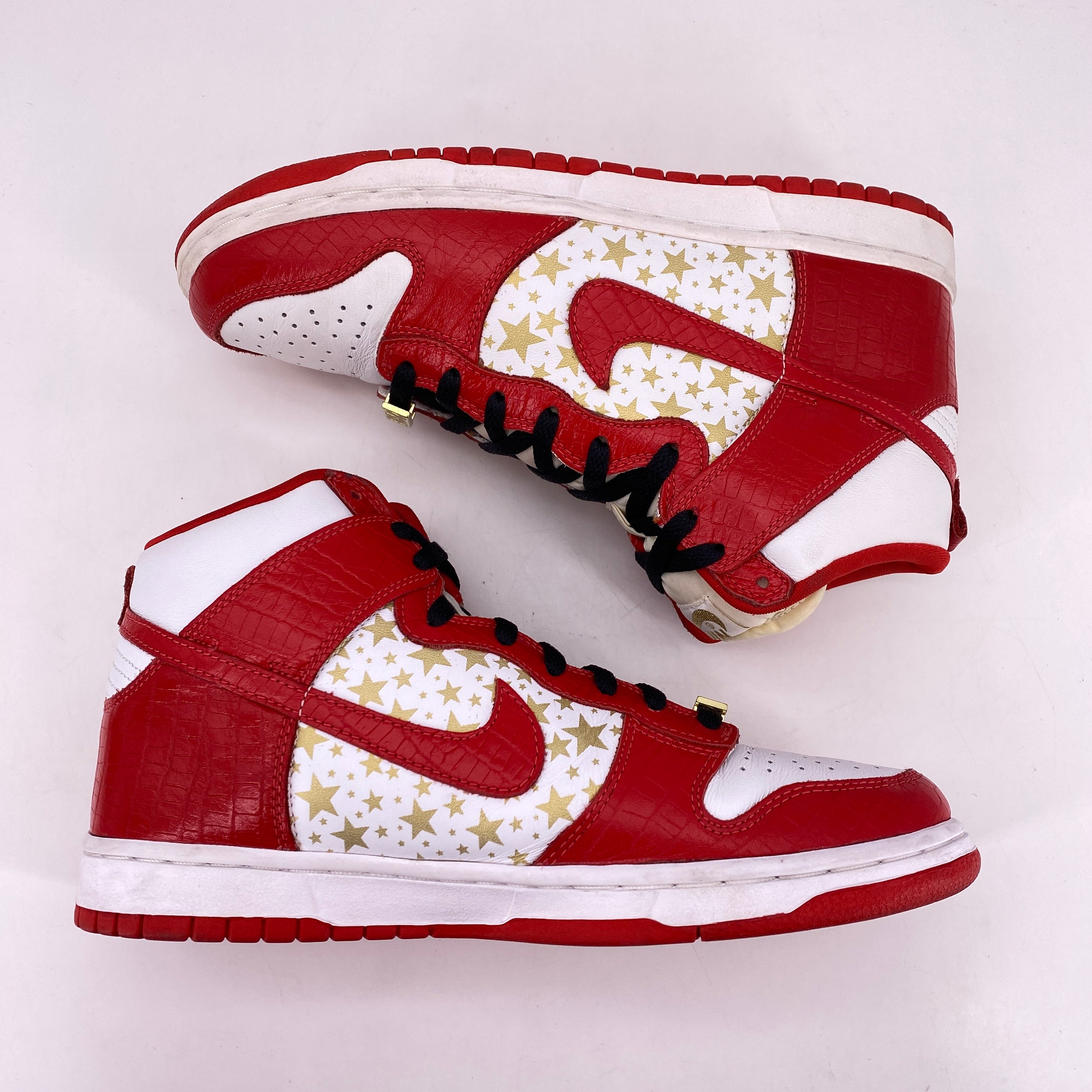 Nike SB Dunk High &quot;SUPREME RED&quot; 2003 Used Size 9