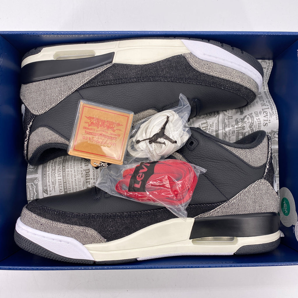Air Jordan 3 Retro "Levis Black Denim" 2026 New Size 12
