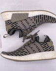 Adidas NMD R2 PK "Olive Black" 2016 Used Size 9