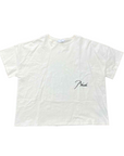 Rhude T-Shirt "SCRIPT" Cream Used Size L