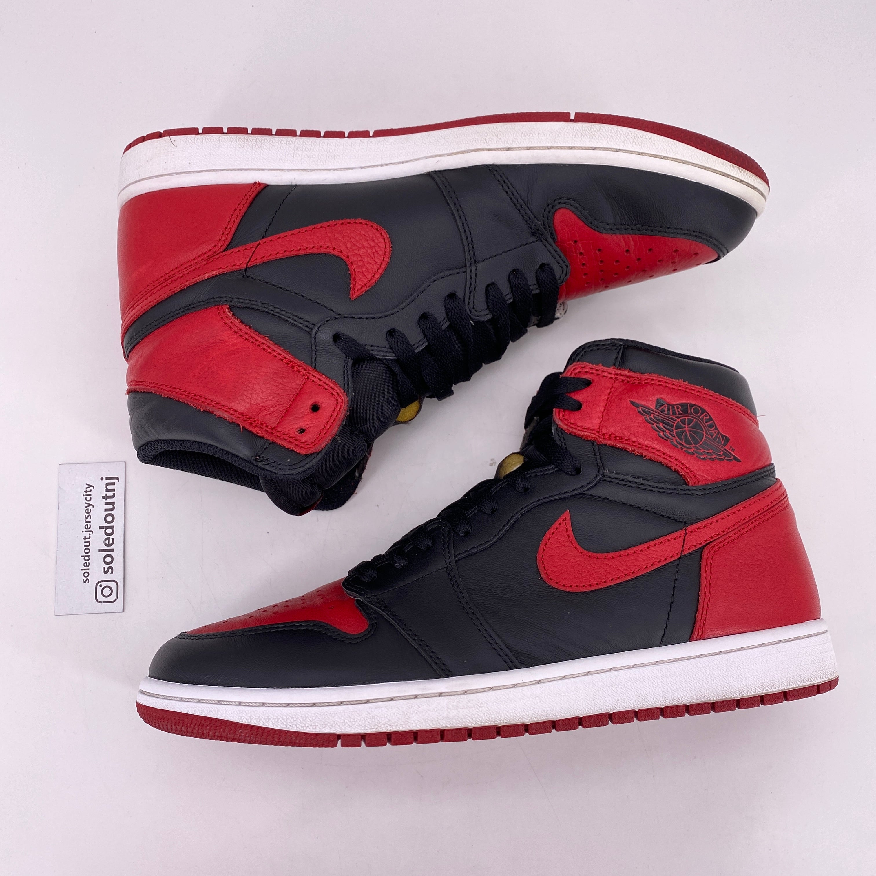 Air Jordan 1 Retro High OG &quot;BANNED&quot; 2016 Used Size 10.5