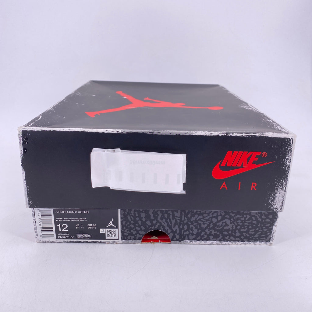 Jordan 3 Retro "White Cement Reimagined" 2023 Used Size 12