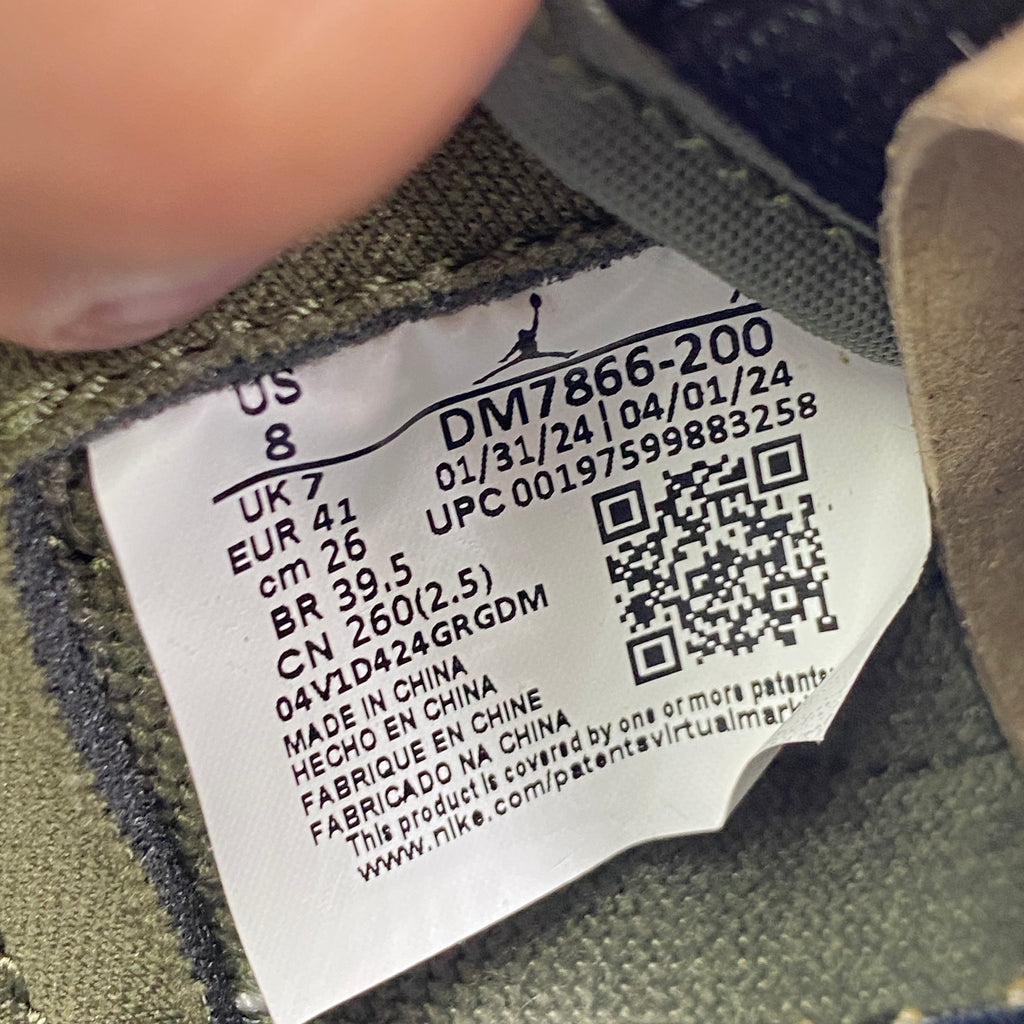 Air Jordan 1 Retro Low "Travis Scott Medium Olive" 2024 New Size 8