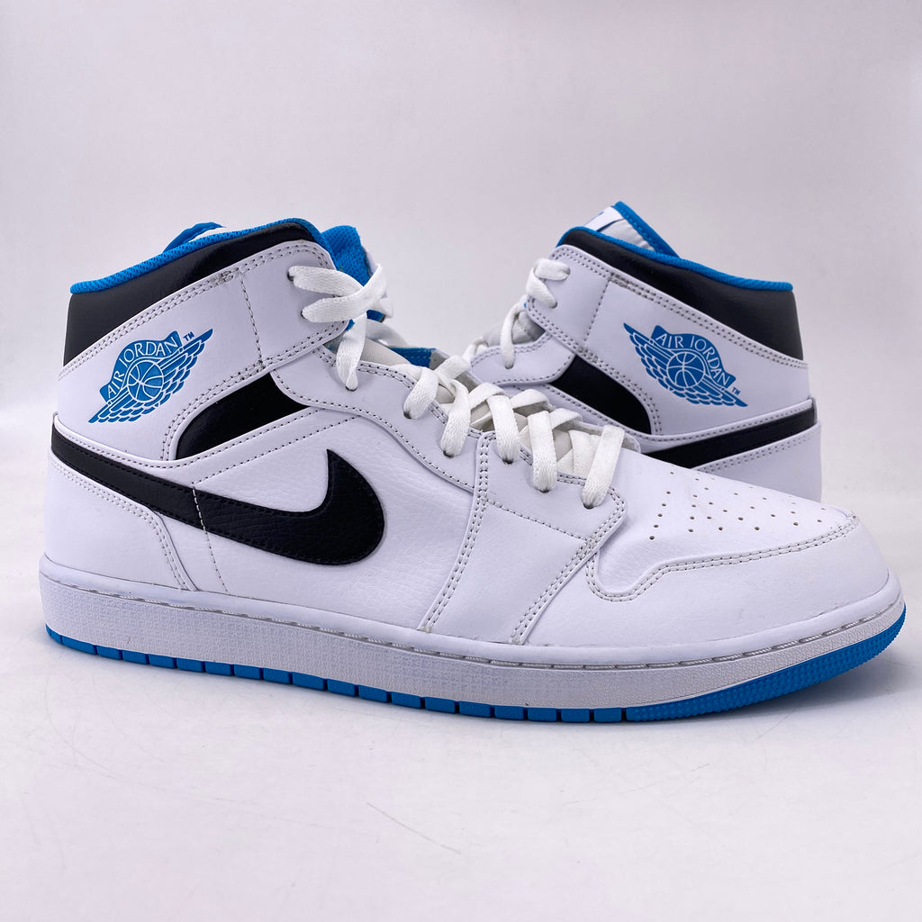 Air Jordan 1 Mid "Laser Blue" 2020 Used Size 14