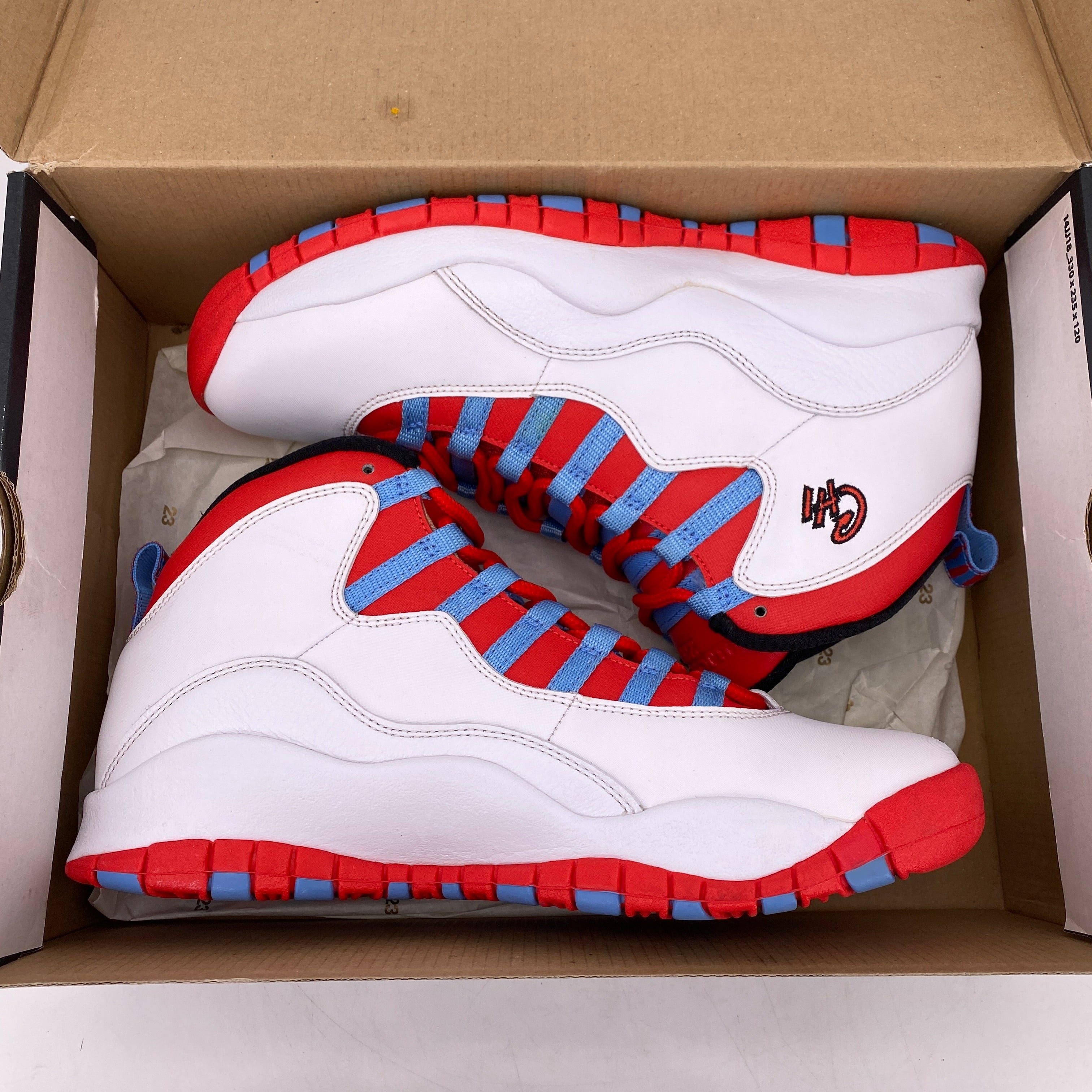 Air Jordan 10 Retro &quot;Chicago Flag&quot; 2015 Used Size 8.5