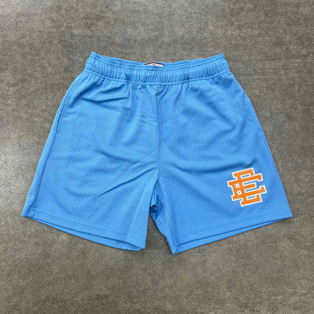 Eric Emanuel Mesh Shorts "CAROLINA" Blue New Size M