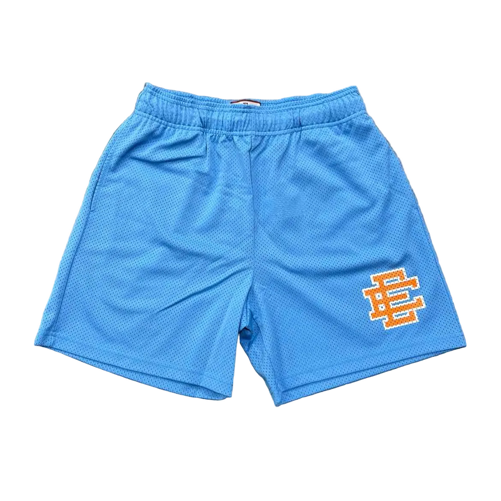 Eric Emanuel Mesh Shorts "CAROLINA" Blue New Size M