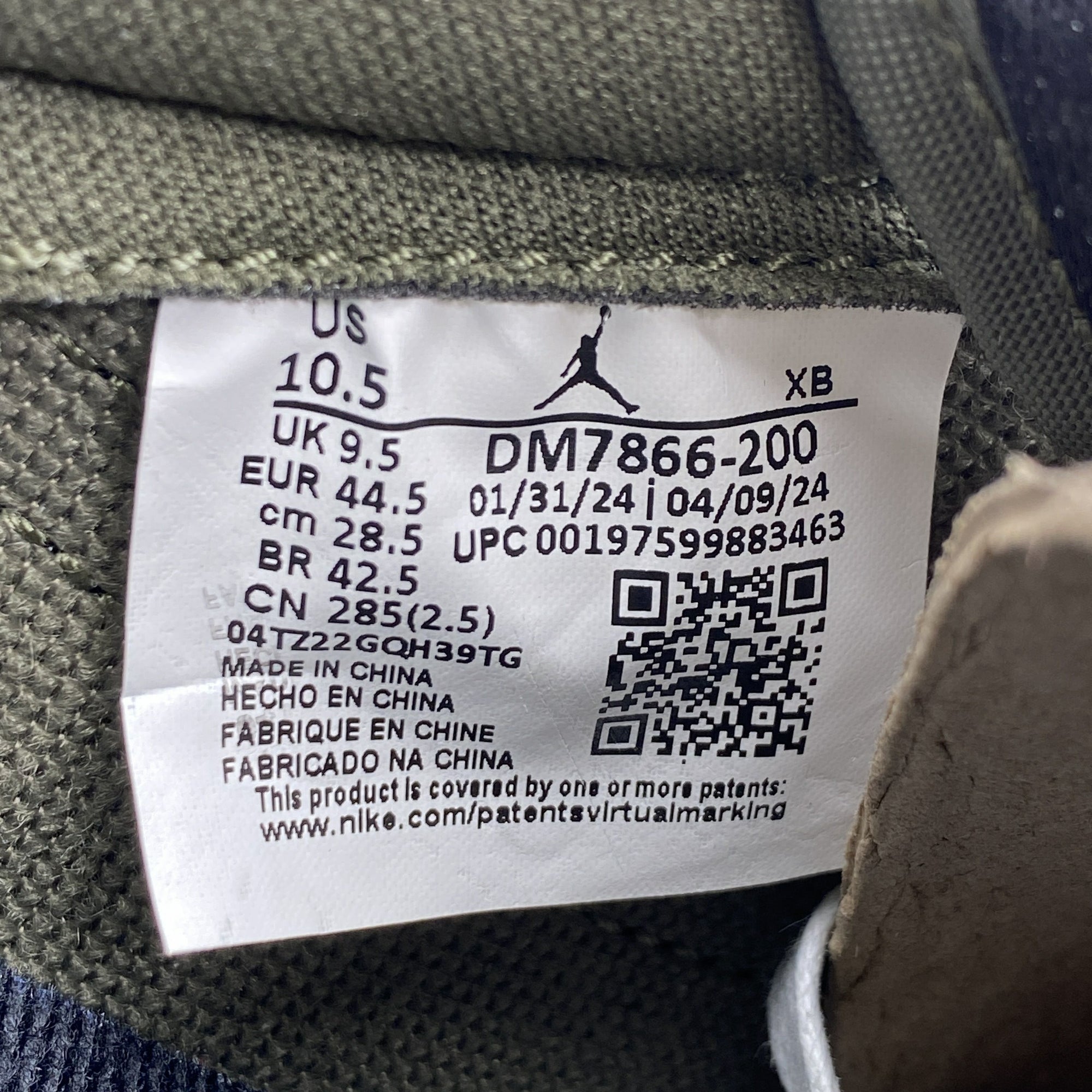 Air Jordan 1 Low OG SP &quot;Travis Scott Medium Olive&quot; 2024 New Size 10.5