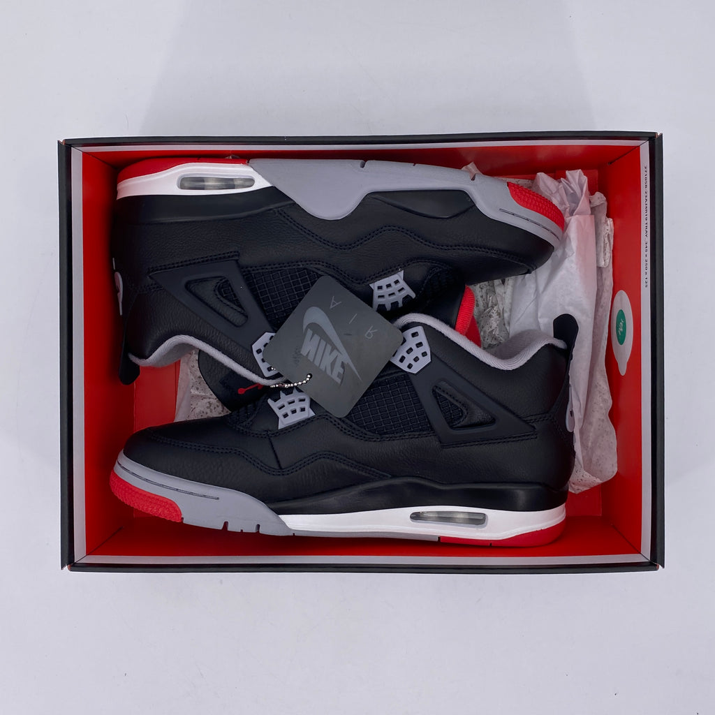 Air Jordan 4 Retro "Bred Reimagined" 2024 New Size 10.5