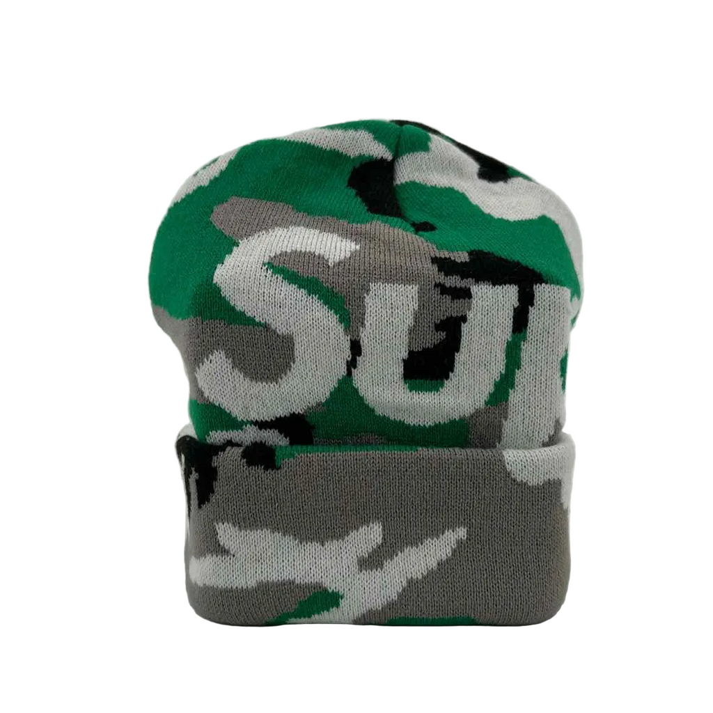 Supreme Beanie "GREEN CAMO" New Green Size OS
