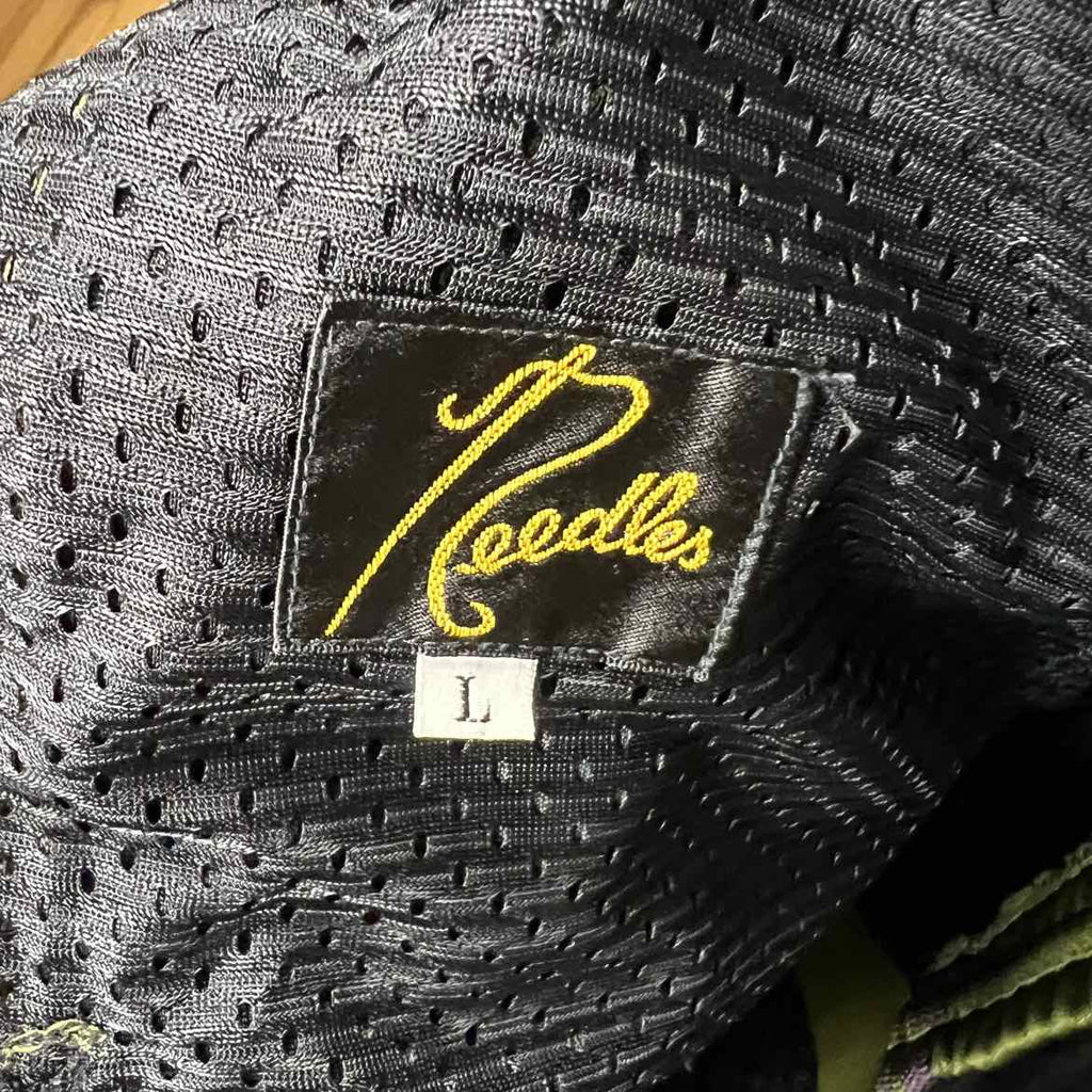 Needles Track Pants "LOGO" Olive Used Size L