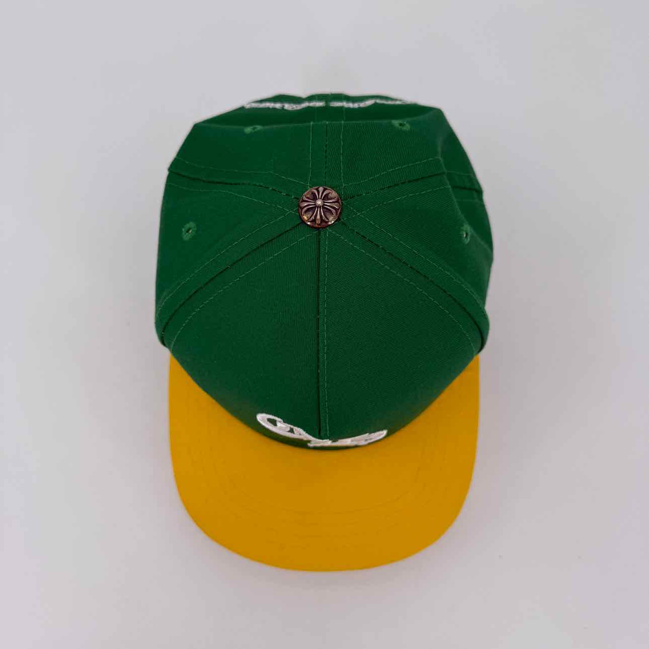 Chrome Hearts Snapback &quot;GREEN YELLOW&quot; Used Green Size OS