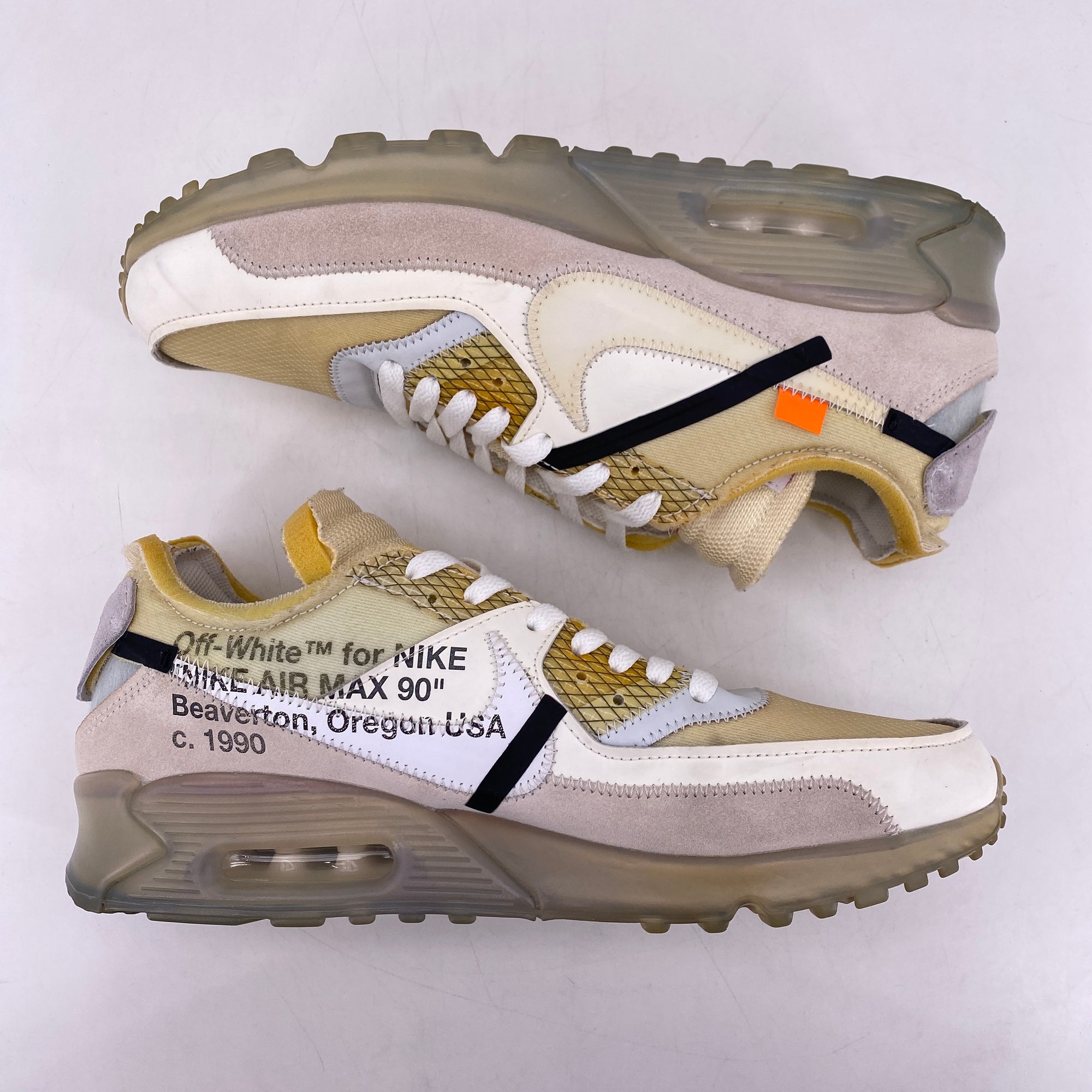 Nike Air Max 90 &quot;The 10: Off-White&quot; 2017 Used Size 10