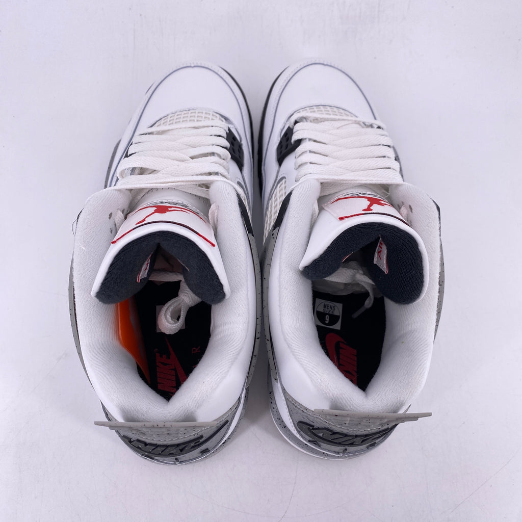 Air Jordan 4 Retro "White Cement" 2025 New Size 9