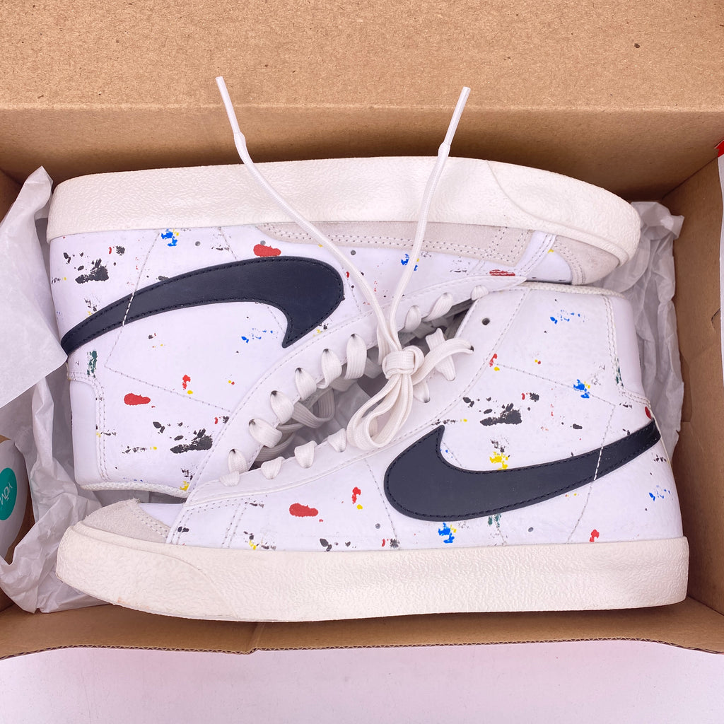 Nike (GS) Blazer Mid 77 "Paint Splatter" 2021 Used Size 6.5Y