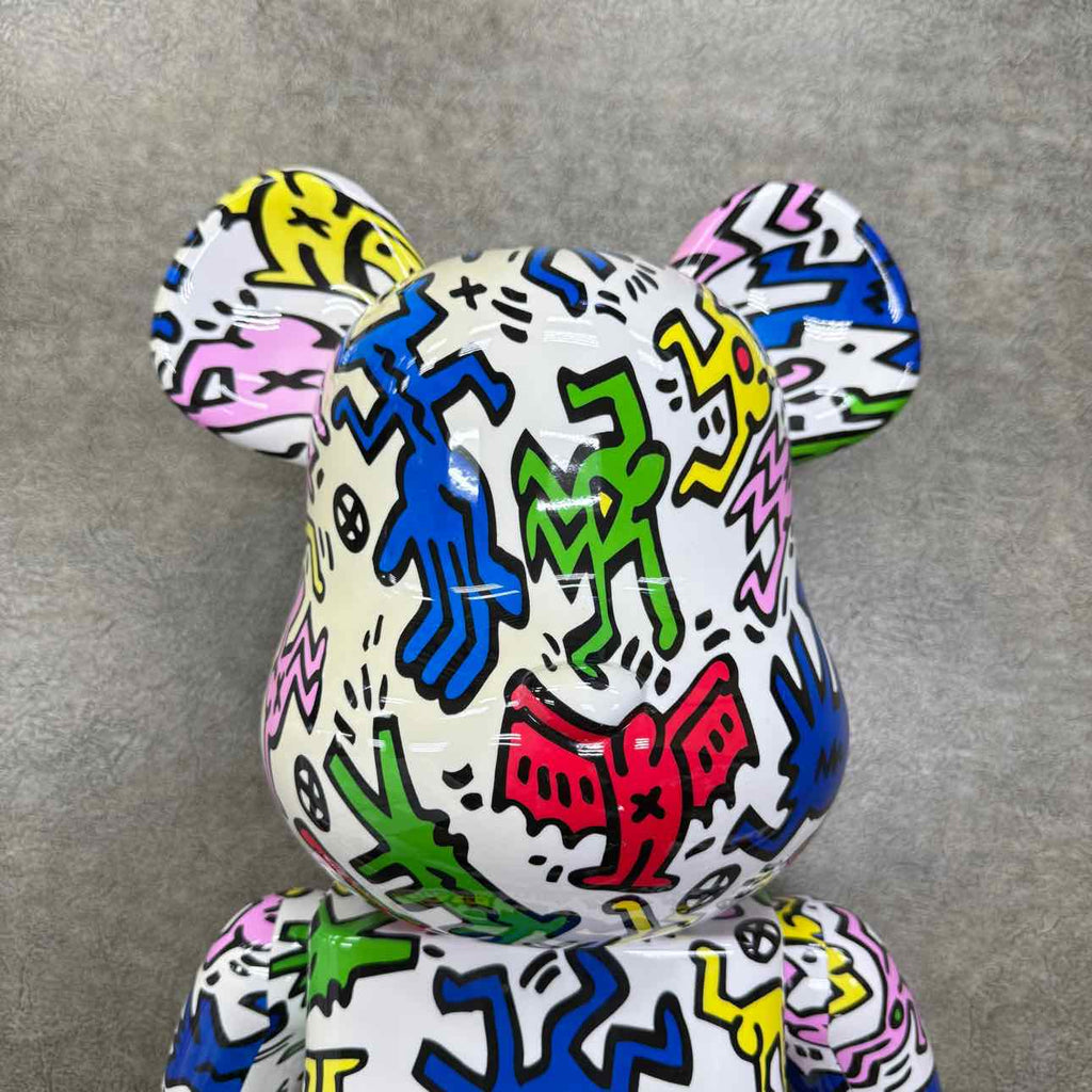 Bearbrick Figure "KEITH HARING #9" Used Multi-Color Size 1000%