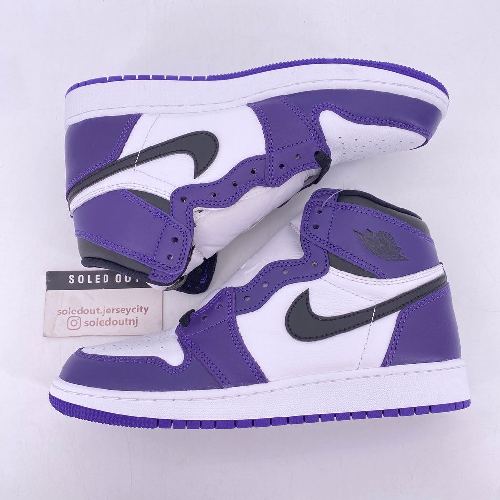 Air Jordan (GS) 1 Retro High "Court Purple 2.0" 2020 New Size 7Y
