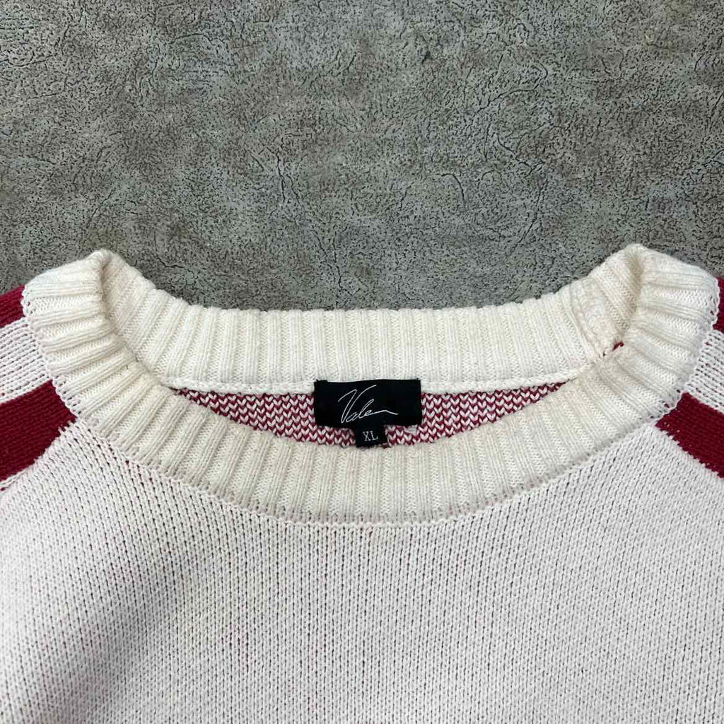 Vale Knit Crewneck "VALE STATE" Cream Used Size XL