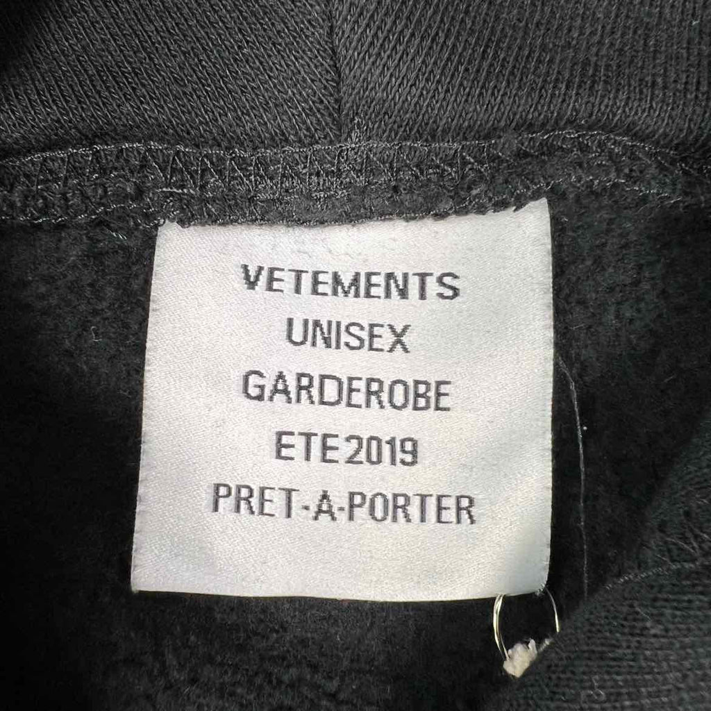 Vetements Hoodie "CARTOONS" Black New Size S