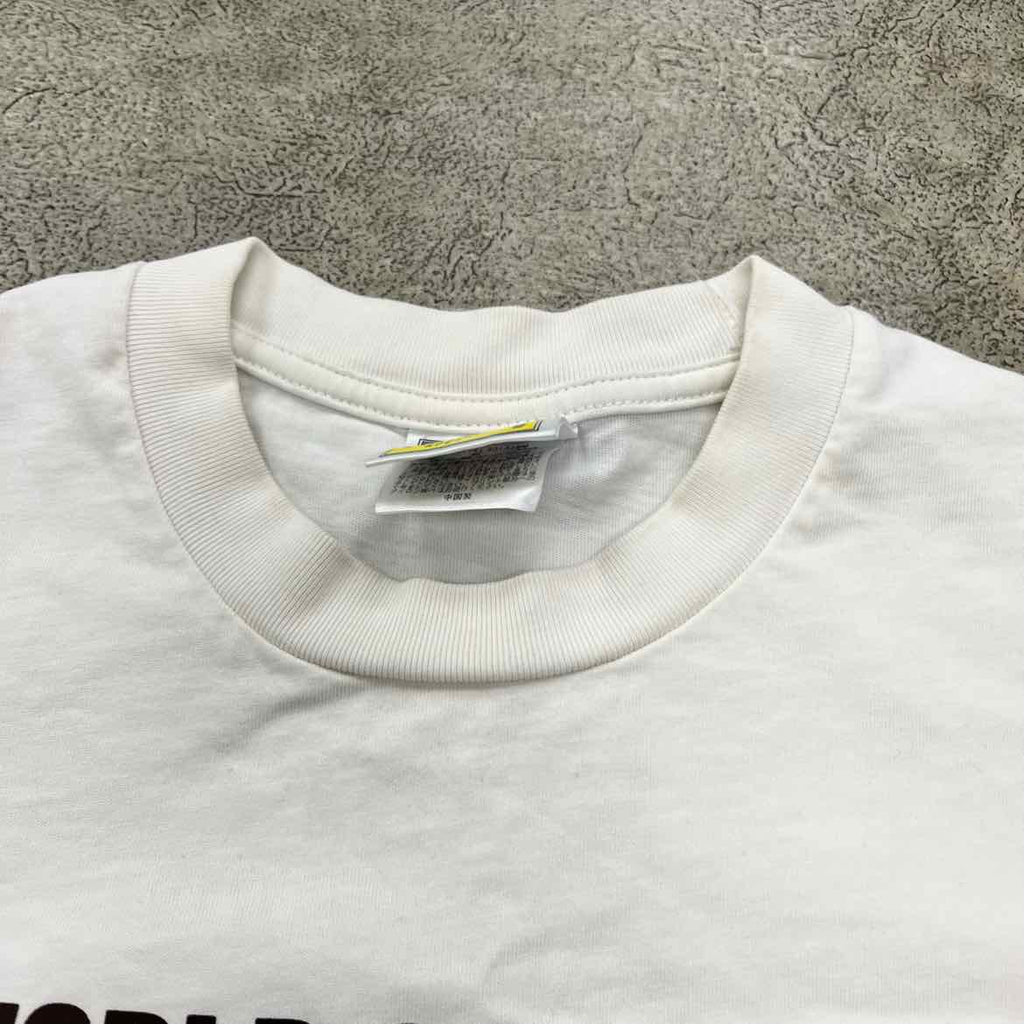 Bape T-Shirt "SLOGAN" White Used Size S