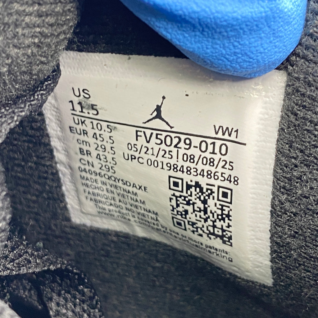 Air Jordan 4 Retro "Black Cat" 2025 New Size 11.5