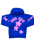 Sp5der Hoodie "BELUGA" Blue New Size L