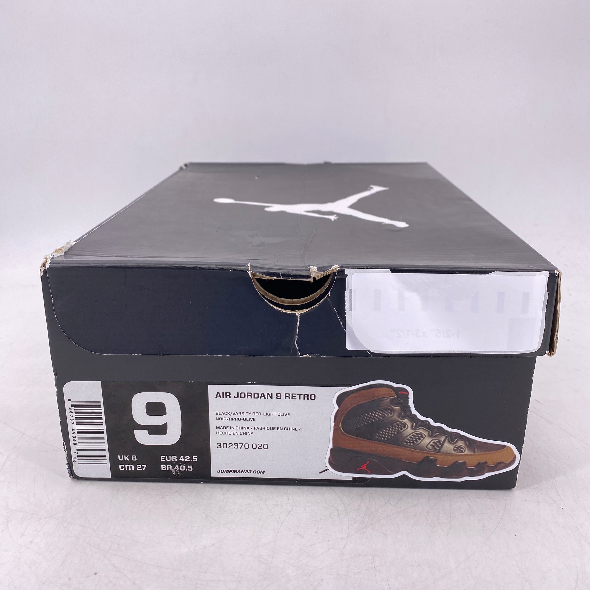 Air Jordan 9 Retro &quot;Olive&quot; 2012 Used Size 9