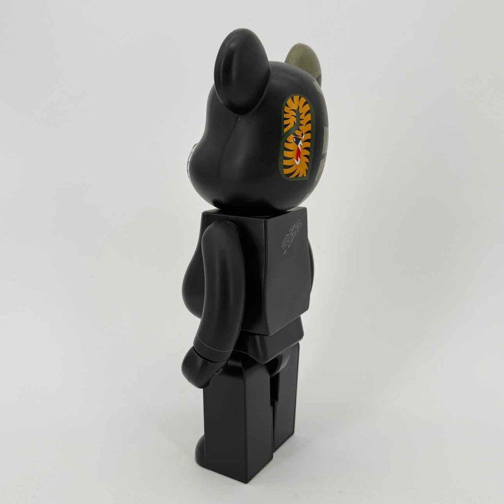 Bearbrick Figure "1ST CAMO APE HEAD" Used 400% Black