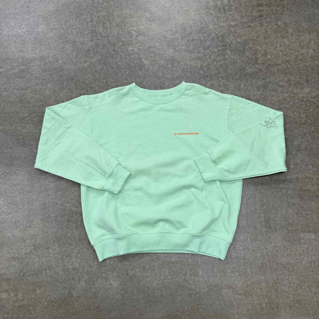 Chrome Hearts Crewneck Sweater "MATTY BOY LUST" Seafoam Used Size L