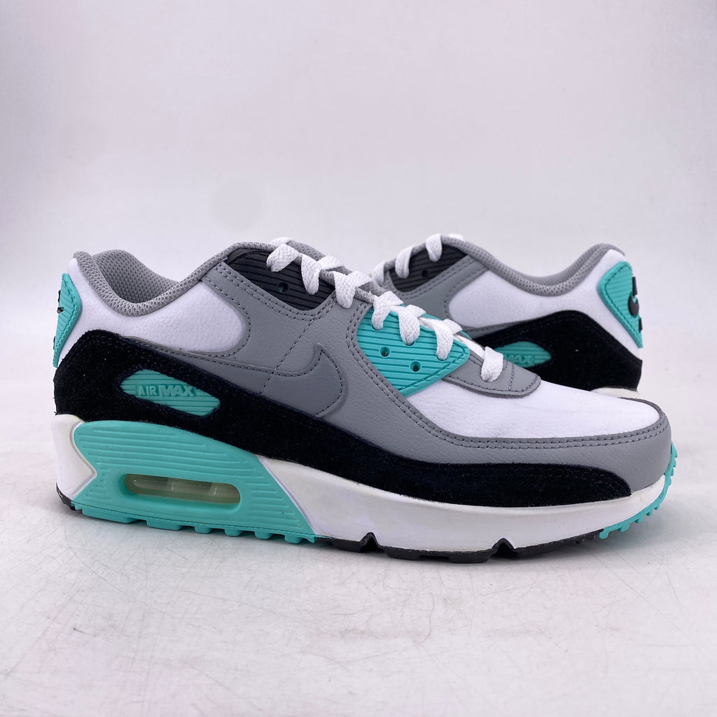 Nike (GS) Air Max 90 "Particle Grey Teal" 2022 New Size 6Y