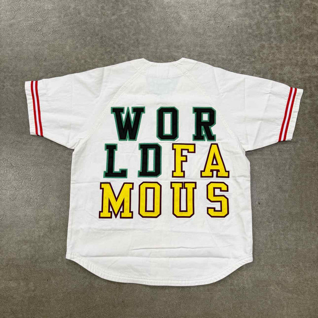 Supreme Jersey "DENIM BASEBALL" White New Size S