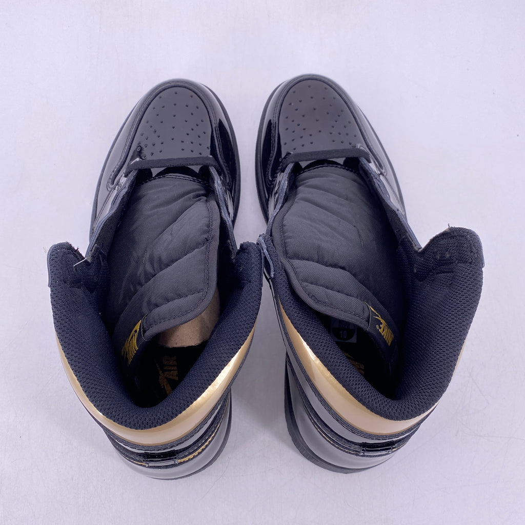 Air Jordan 1 Retro High "Black Metallic Gold" 2020 New Size 10
