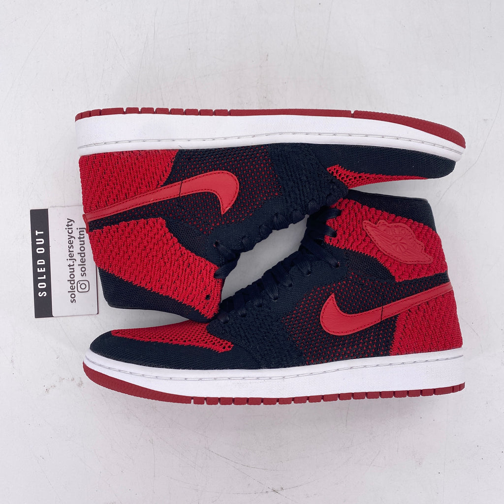Air Jordan 1 Retro HI Flyknit "Bred" 2017 New Size 8.5