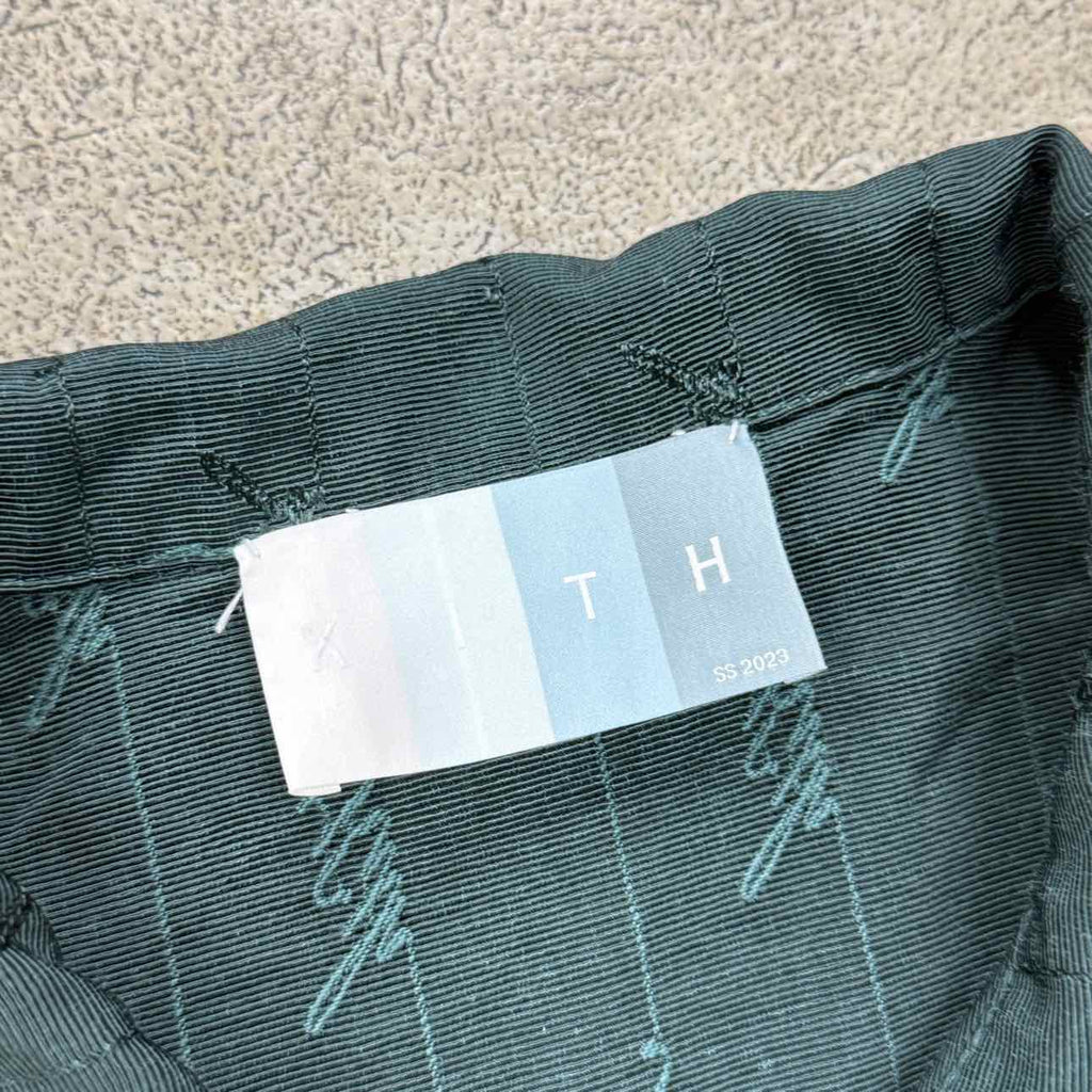 Kith Button Up "MONOGRAM" Green Used Size XL