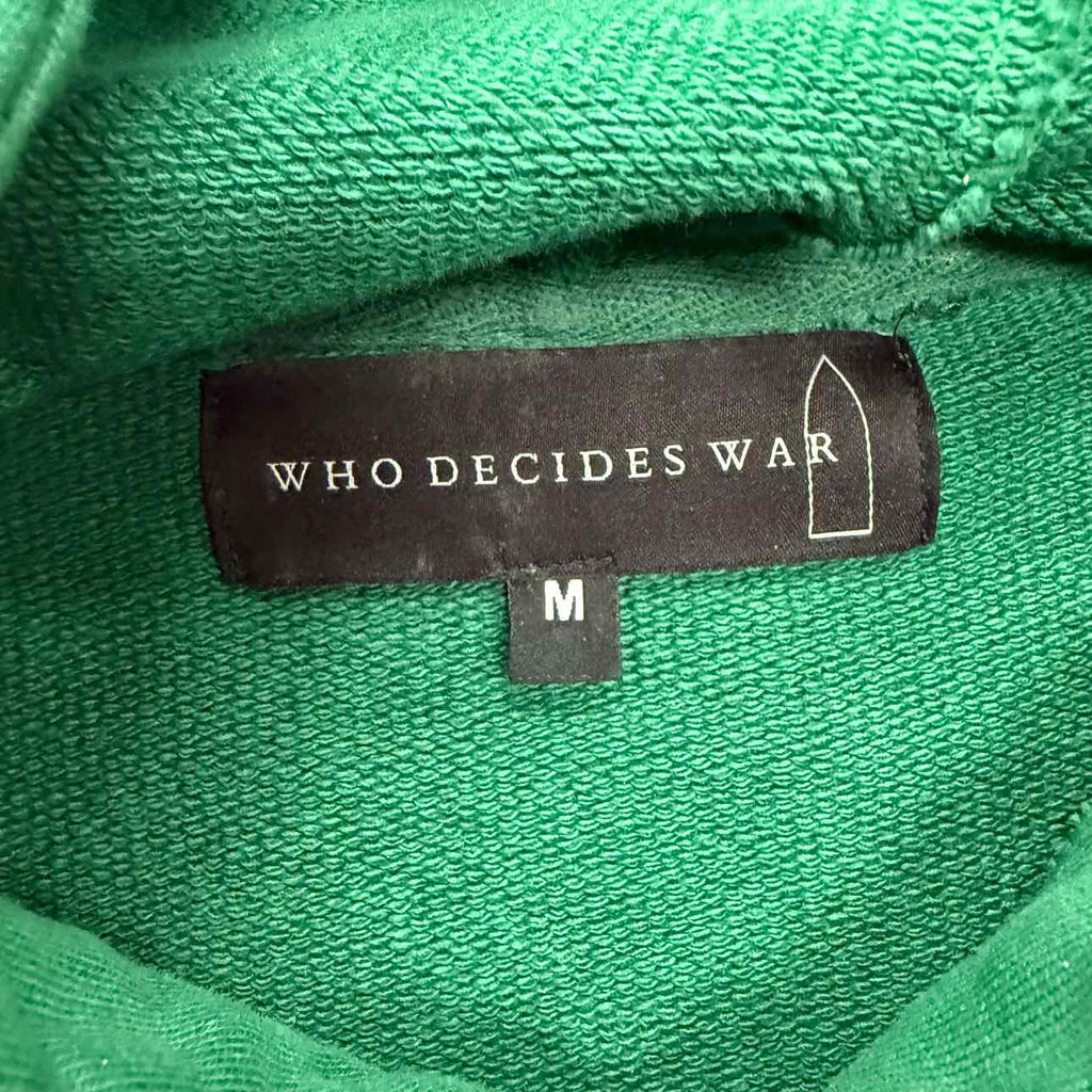WHO DECIDES WAR Hoodie "CHAPEL" Green Used Size M