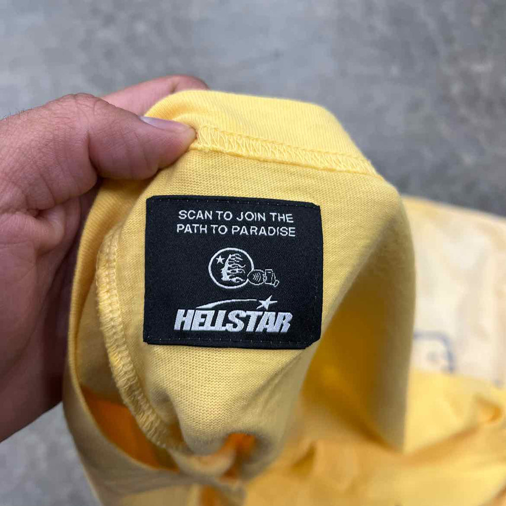 Hellstar T-Shirt "JESUS" Yellow New Size L